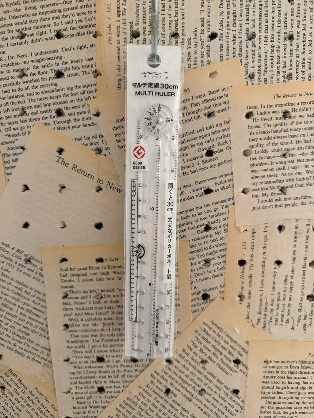 Midori Multi Ruler 30cm Clear