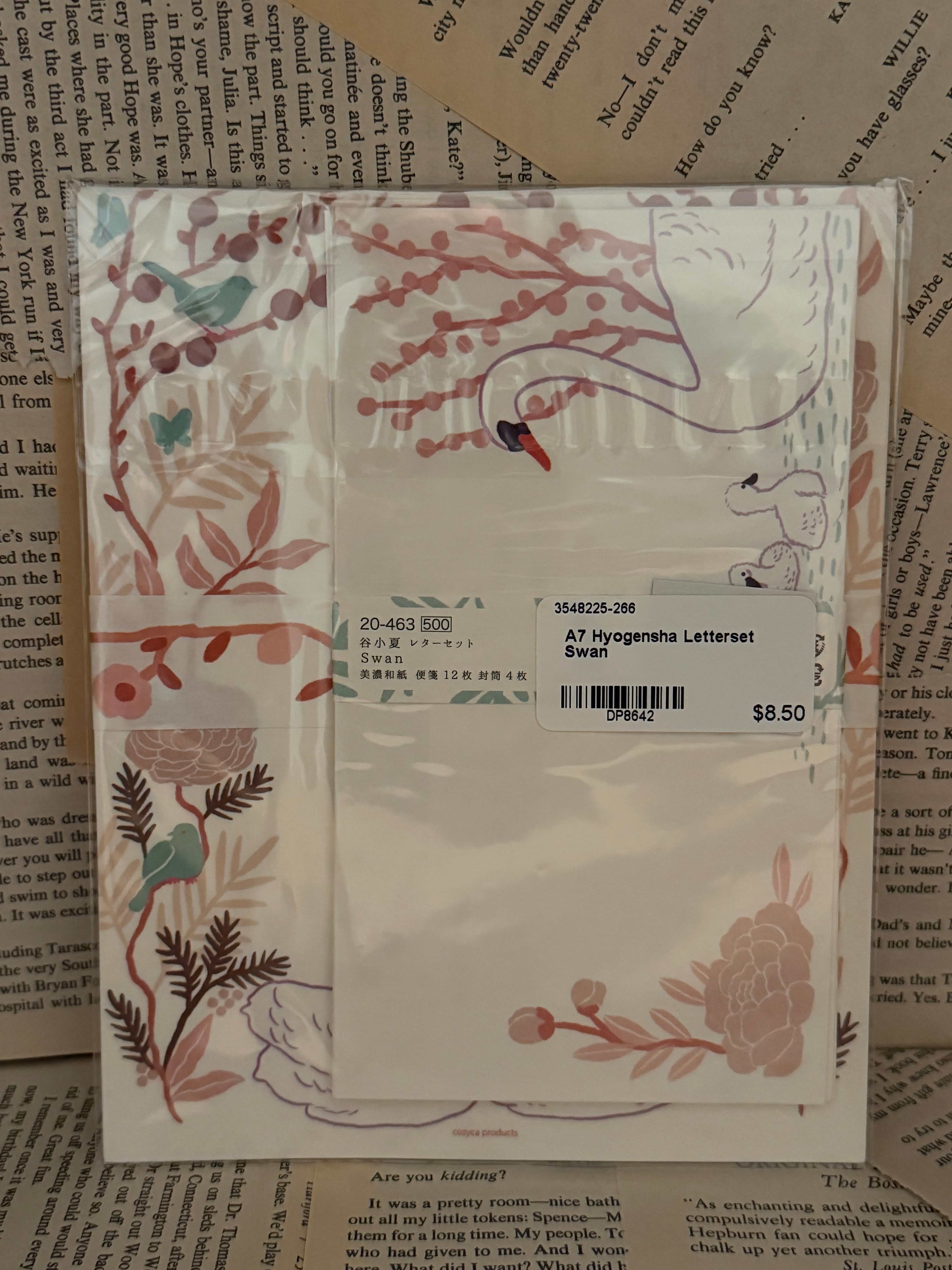 Hyogensha Letterset Swan (paper + envelopes)