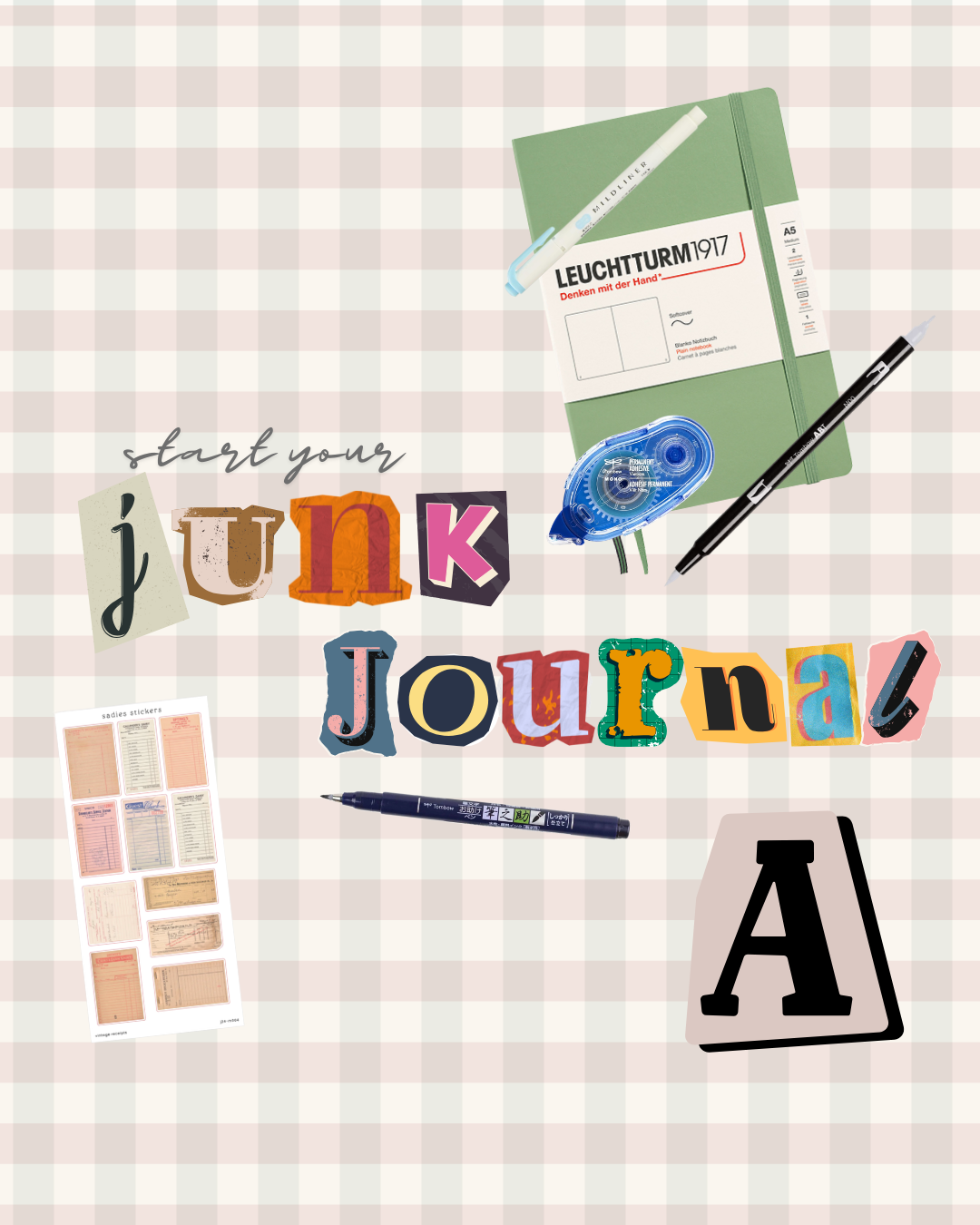junk journal beginner bundle kit