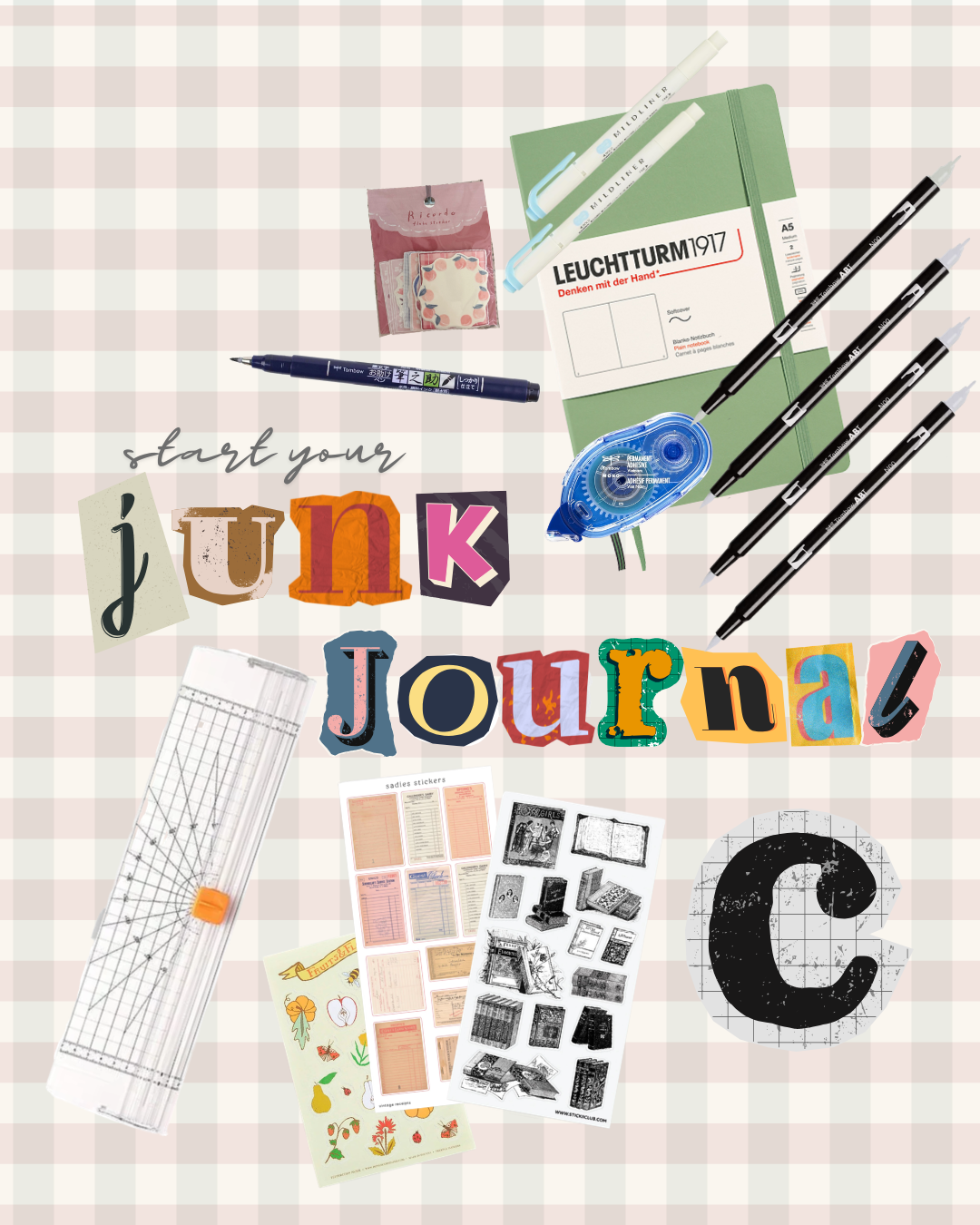 junk journal beginner bundle kit