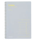 A light gray spiral-bound notebook with yellow text reading 'Campus Study Planner' and a yellow weekly schedule layout on the cover, shown on a plain white background.