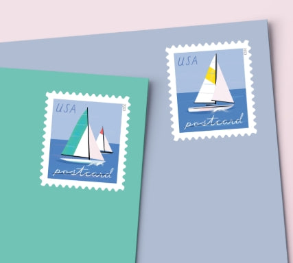 USPS Sailboat Postcard Stamp