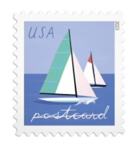 USPS Sailboat Postcard Stamp