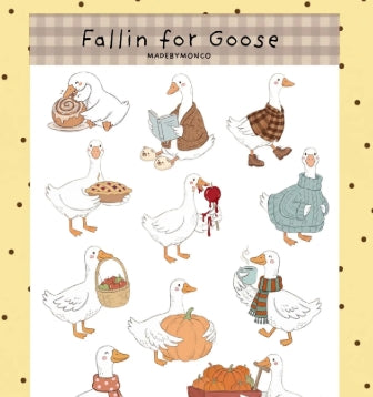 Fall Goose Sticker Sheet by madebymonco