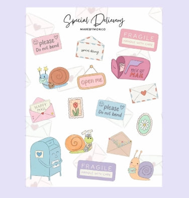 Special Delivery Sticker Sheet by madebymonco