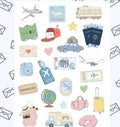 Travel Postcard Sticker Sheet by madebymonco