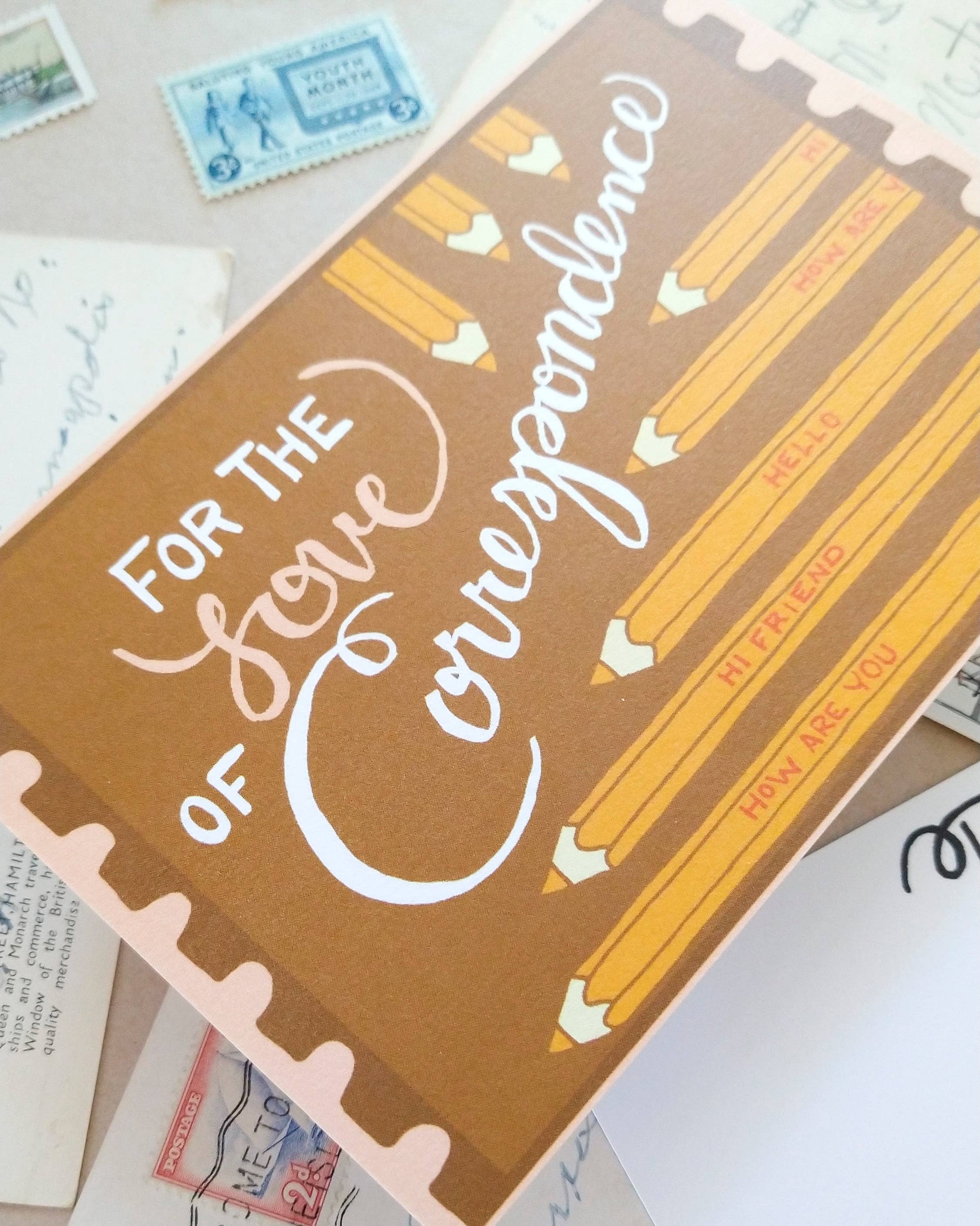 Love of Correspondence Postcard