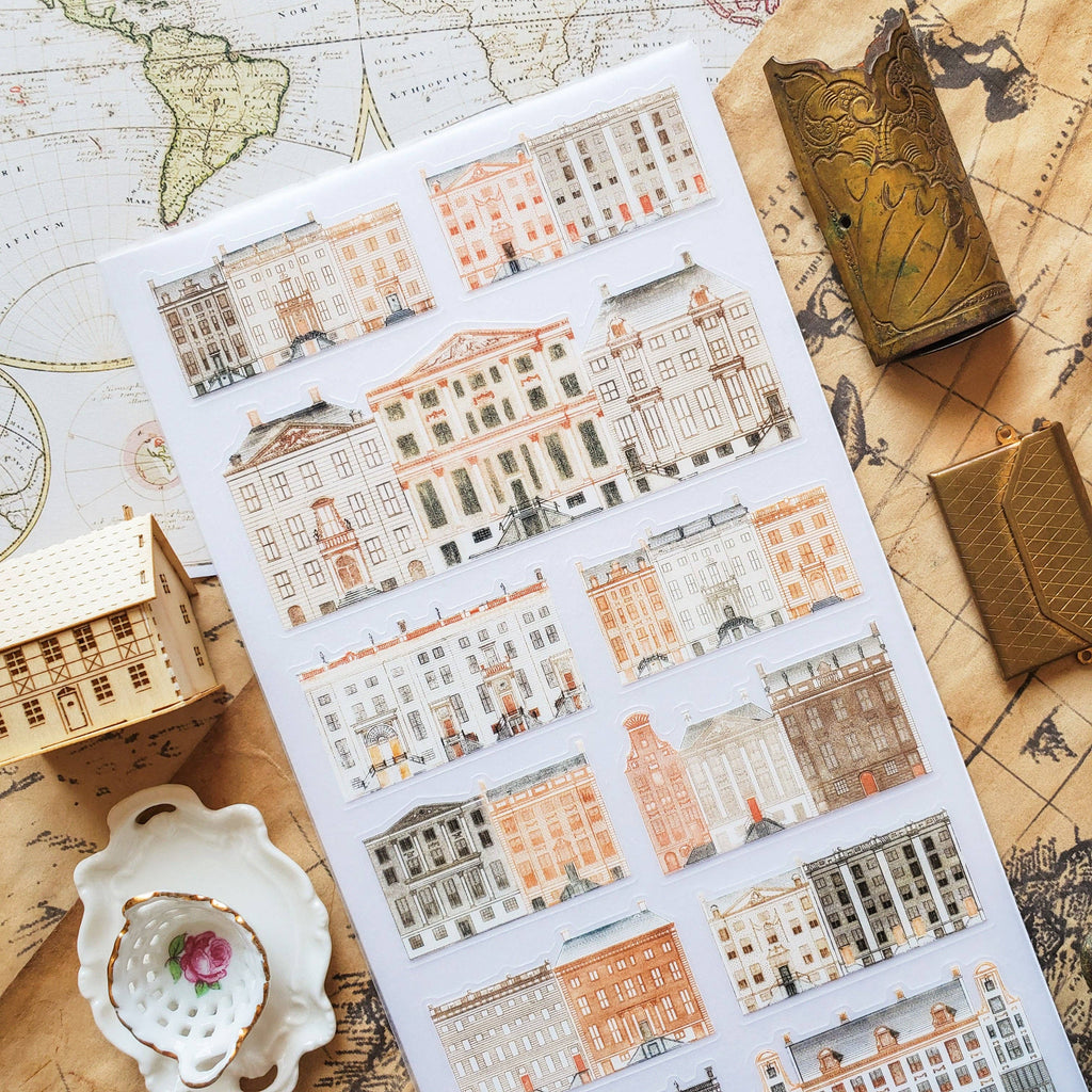 Vintage City Tour Sticker Sheet