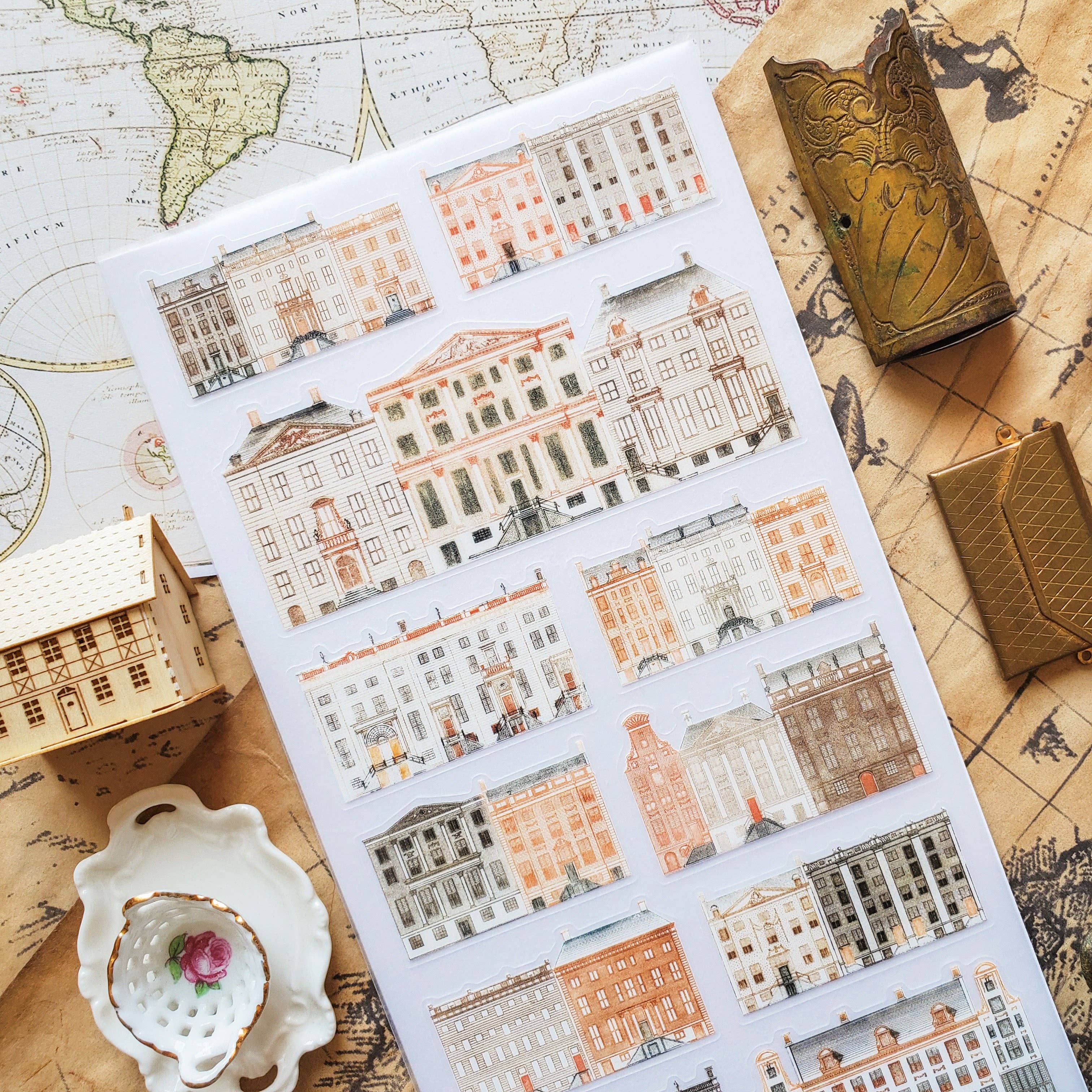 Vintage City Tour Sticker Sheet