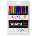 Tombow Fudenosuke Calligraphy Brush Pens (10-Pack)