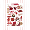 Red-Core Aesthetic • Trinkets & Tidbits Sticker Sheet