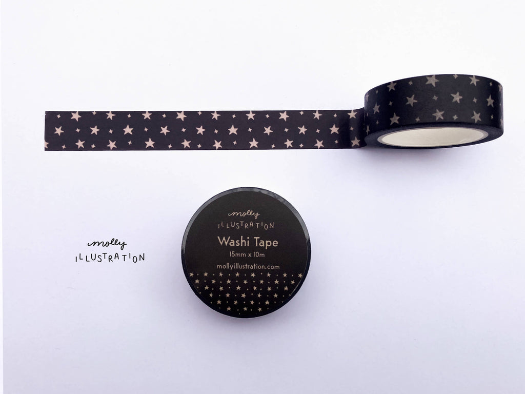 Neutral Stars Decorative Washi Tape