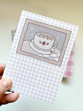 Coffee Date Sticker Release Book, Passport Size | Kuboandlucy Stationery Co x Dana ate Oatmeal
