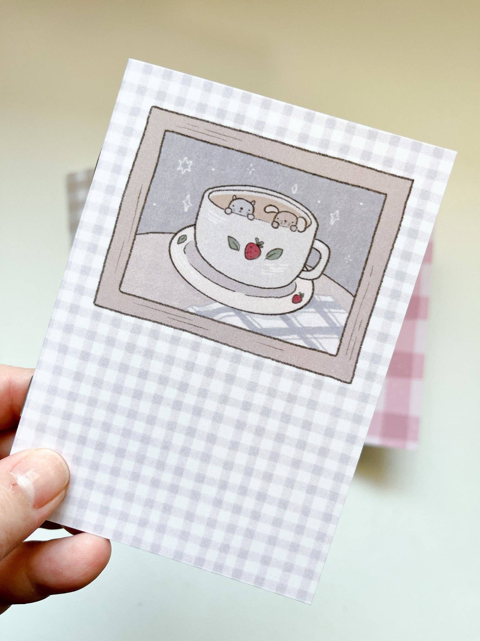 Coffee Date Sticker Release Book, Passport Size | Kuboandlucy Stationery Co x Dana ate Oatmeal