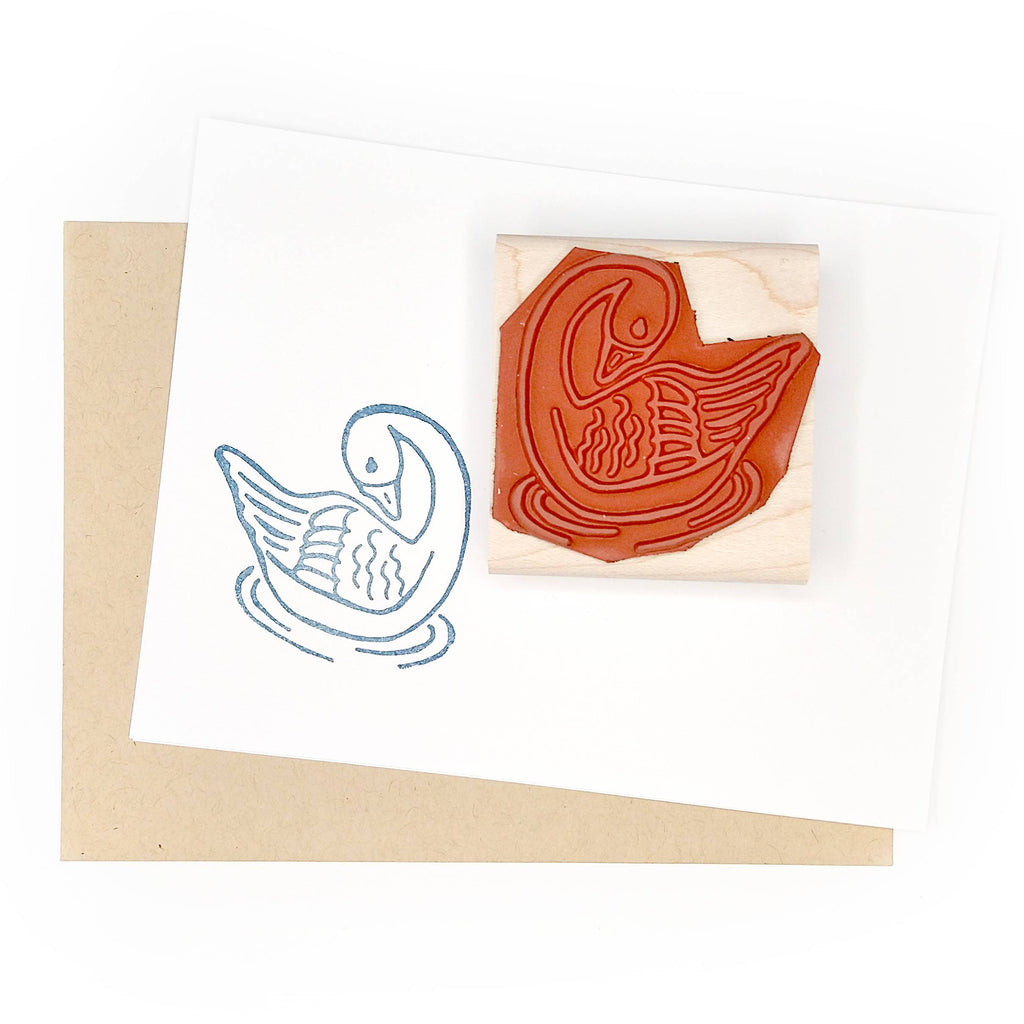 Swan Rubber Stamp