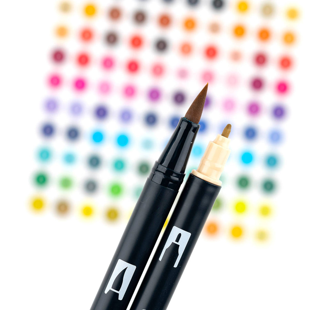 Tombow Dual Brush Pen Art Markers, Portrait, 6-Pack