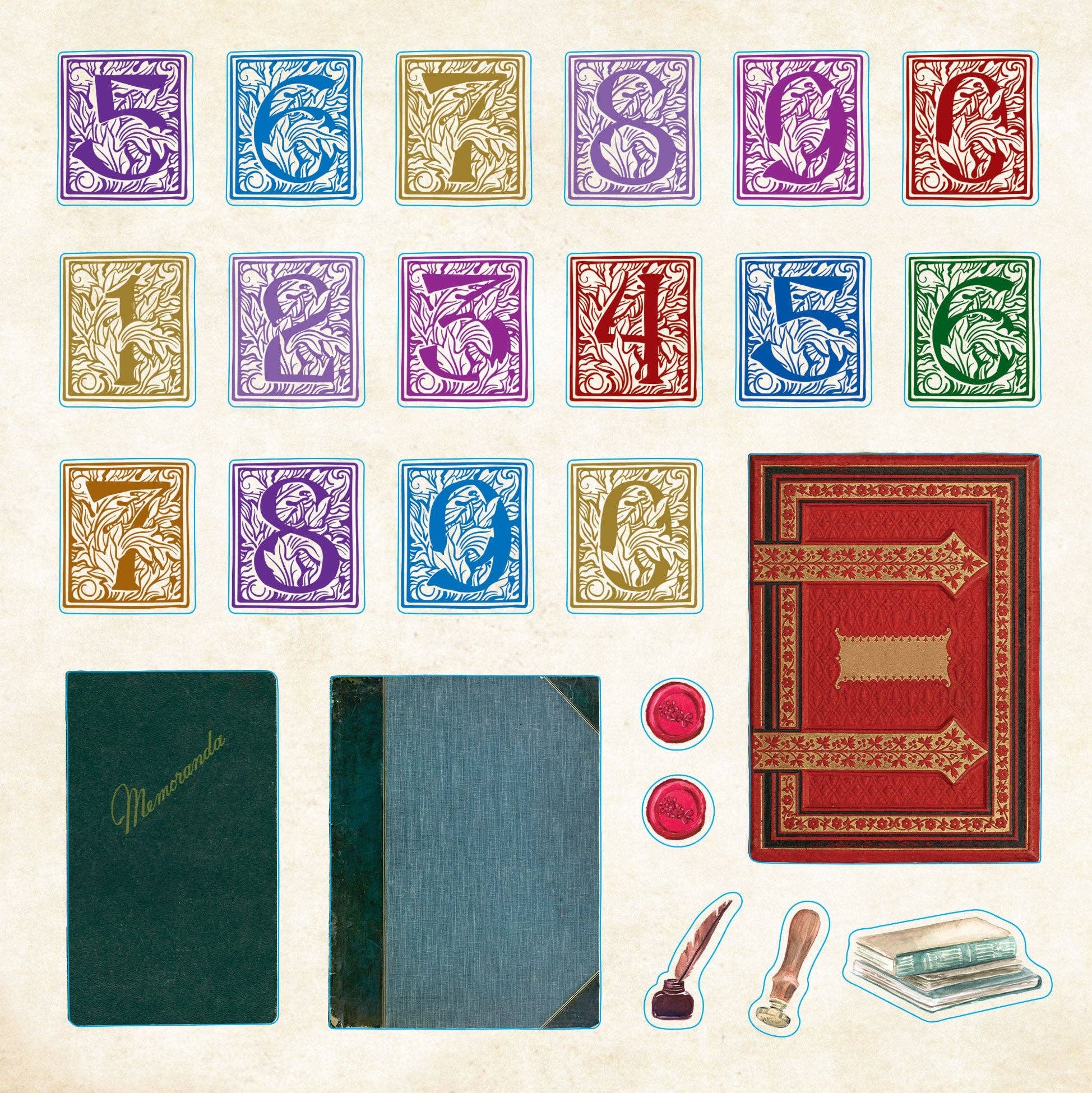 Bibliophilia Ephemera Sticker Book