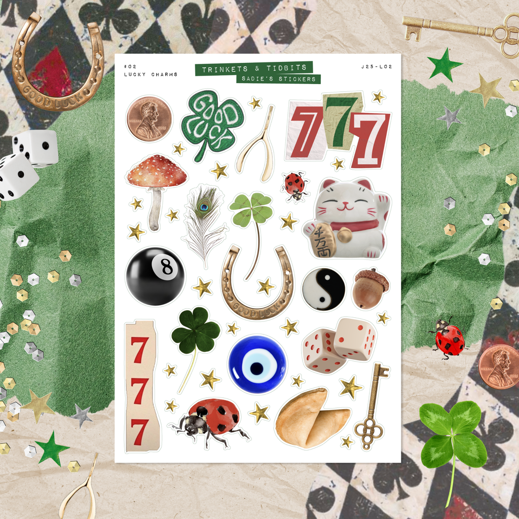 Lucky Charms • Trinkets & Tidbits Deco Sticker Sheet