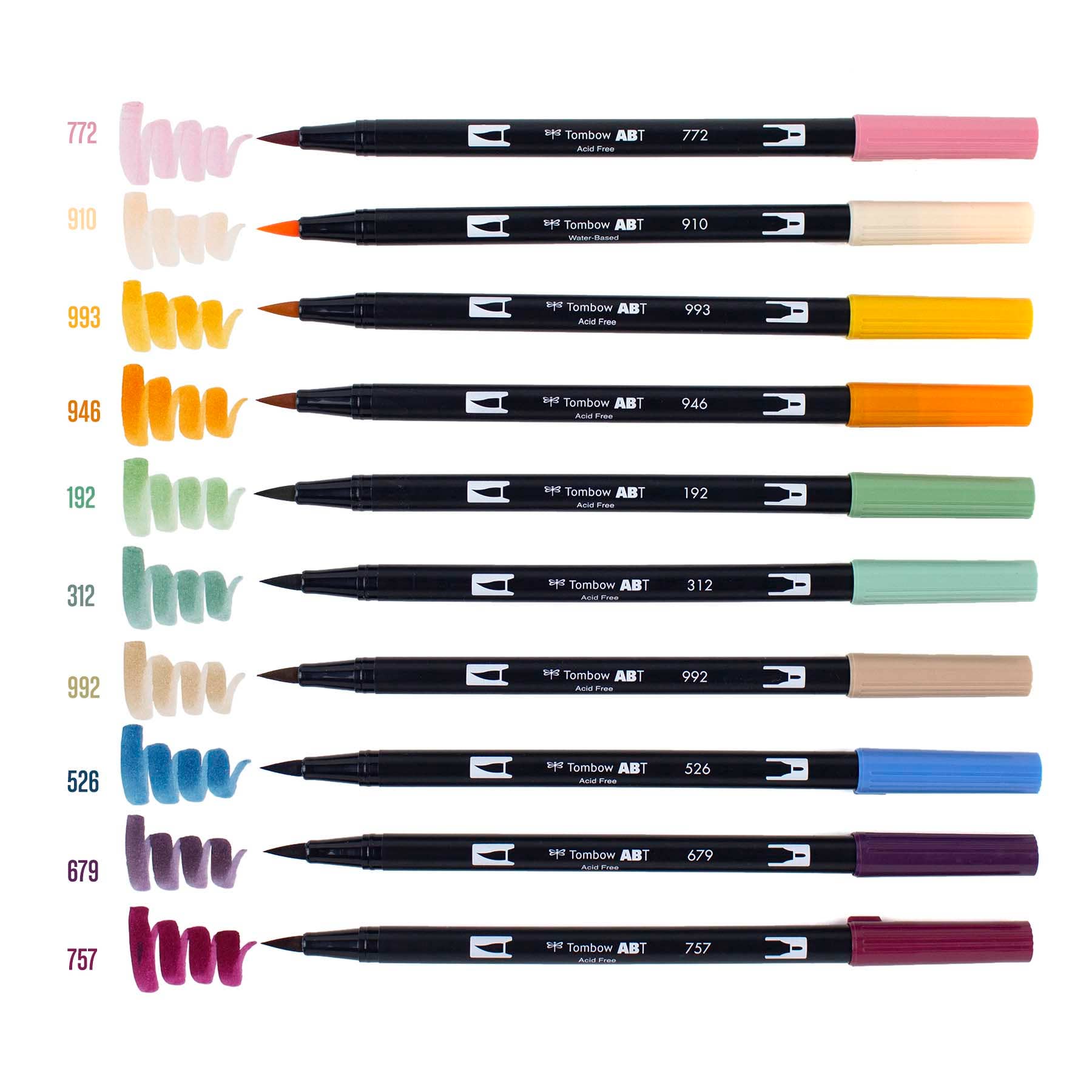 Tombow Dual Brush Pen Art Markers: Cottage - 10-Pack