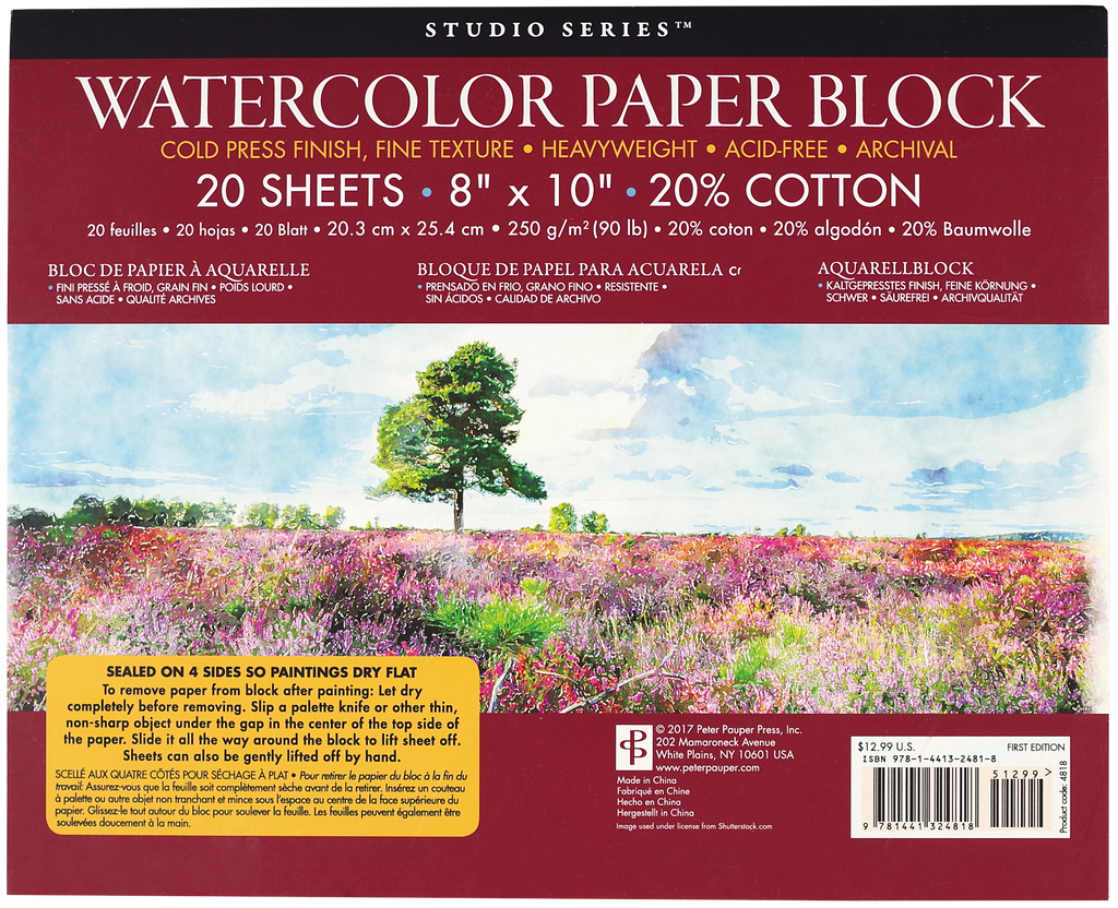 Watercolor Paper Block