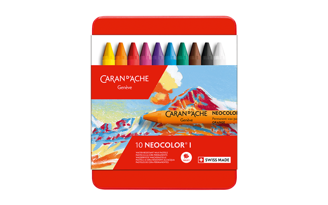 Caran d'Ache Set of 10 NEOCOLOR I Pastels