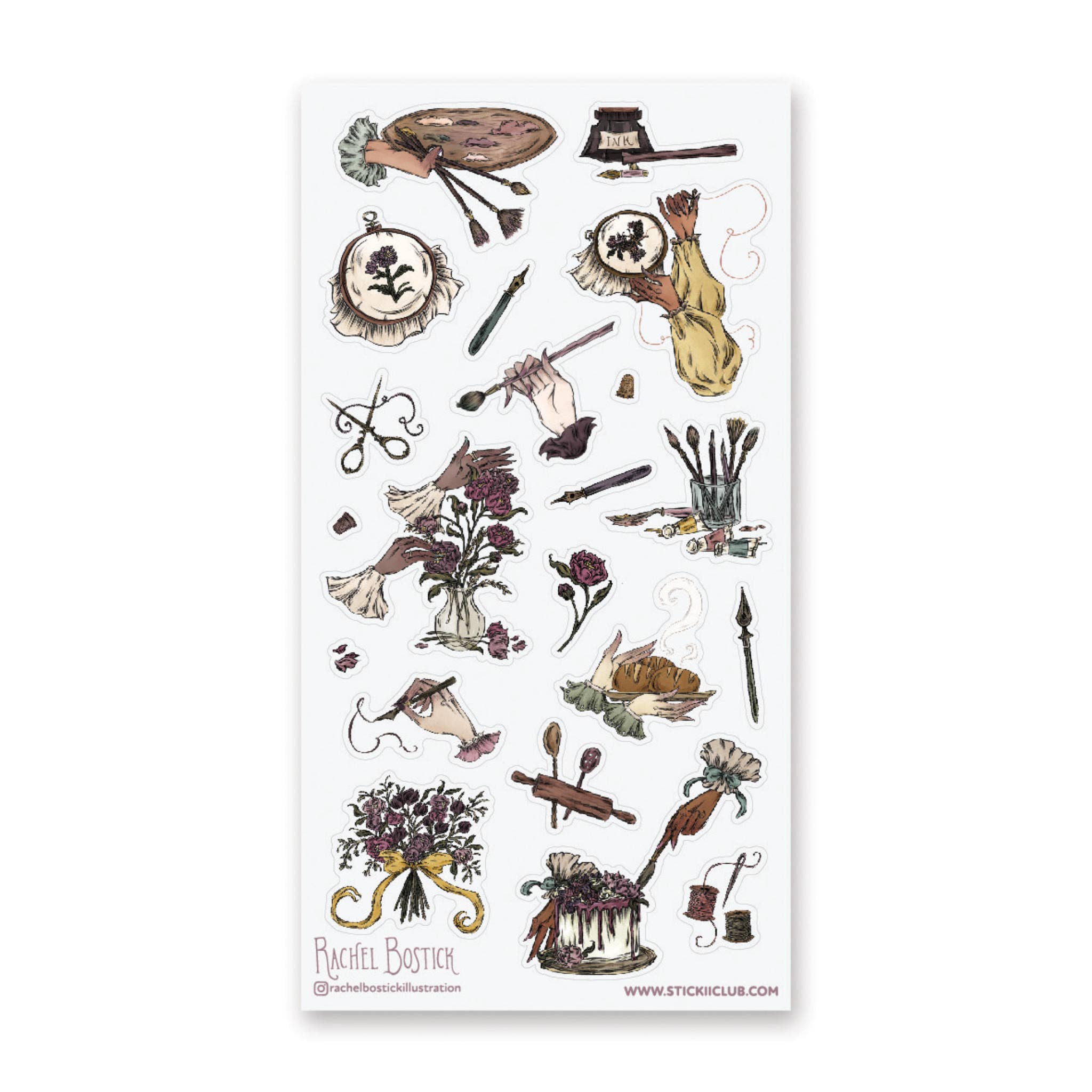 Handmade With Love Sticker Sheet