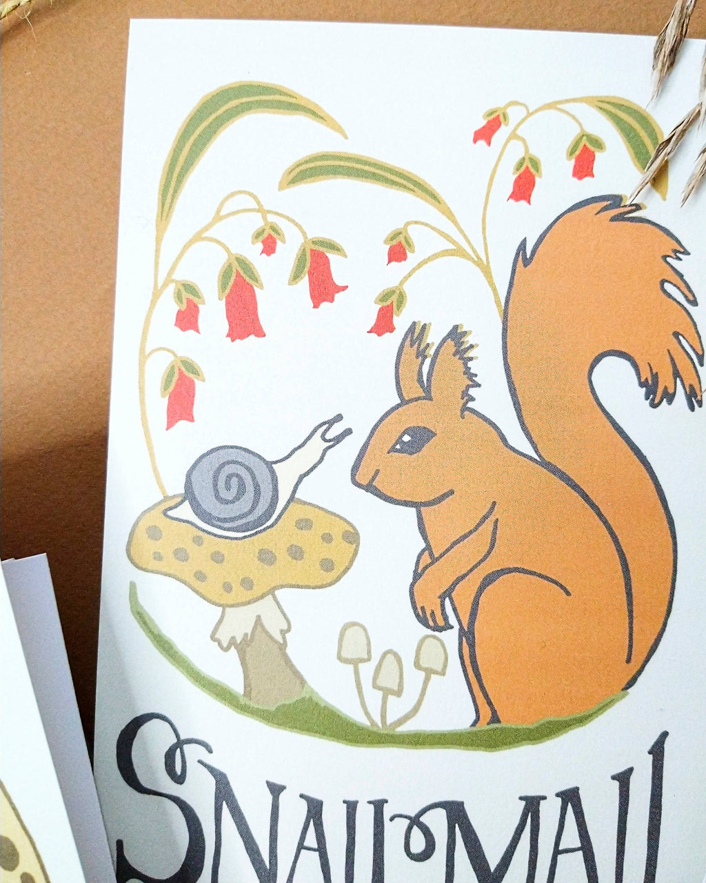 Snail Mail Forest Animal Postcard