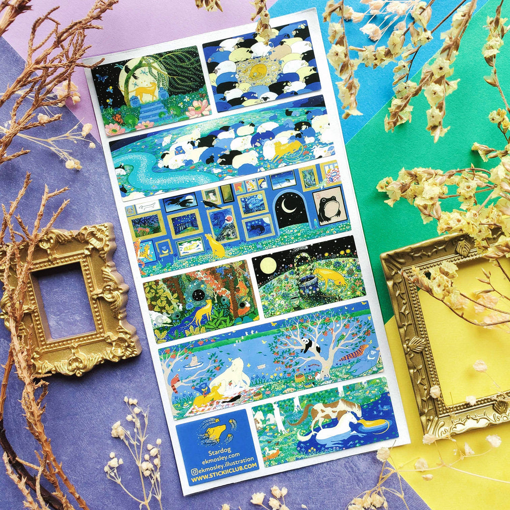 Stardog’s Stellar Adventures Sticker Sheet
