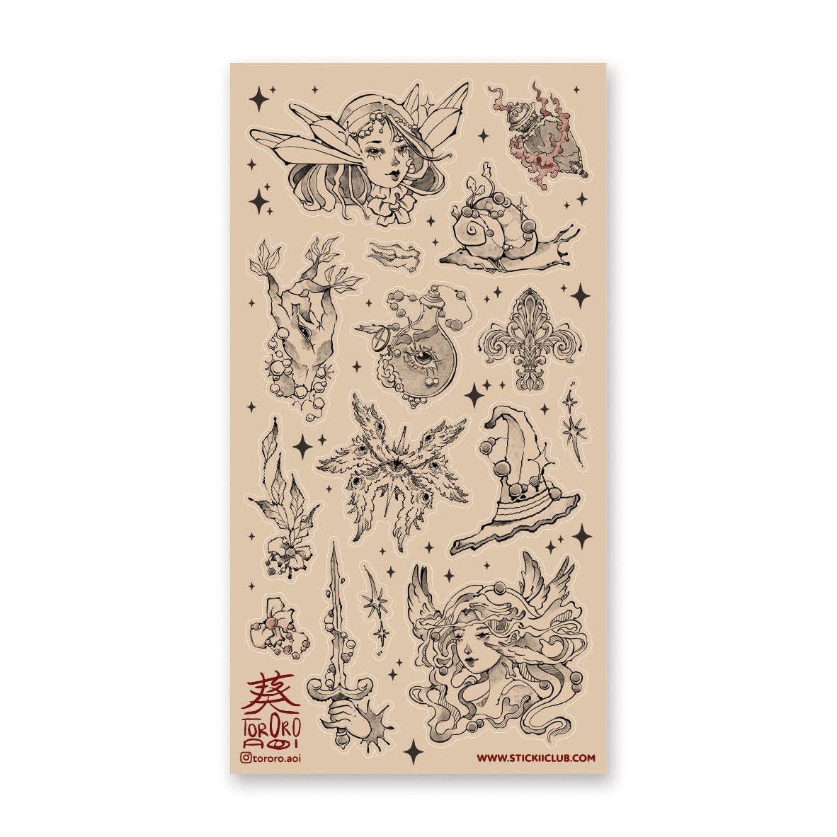 Curious & Winged Wonders Sticker Sheet