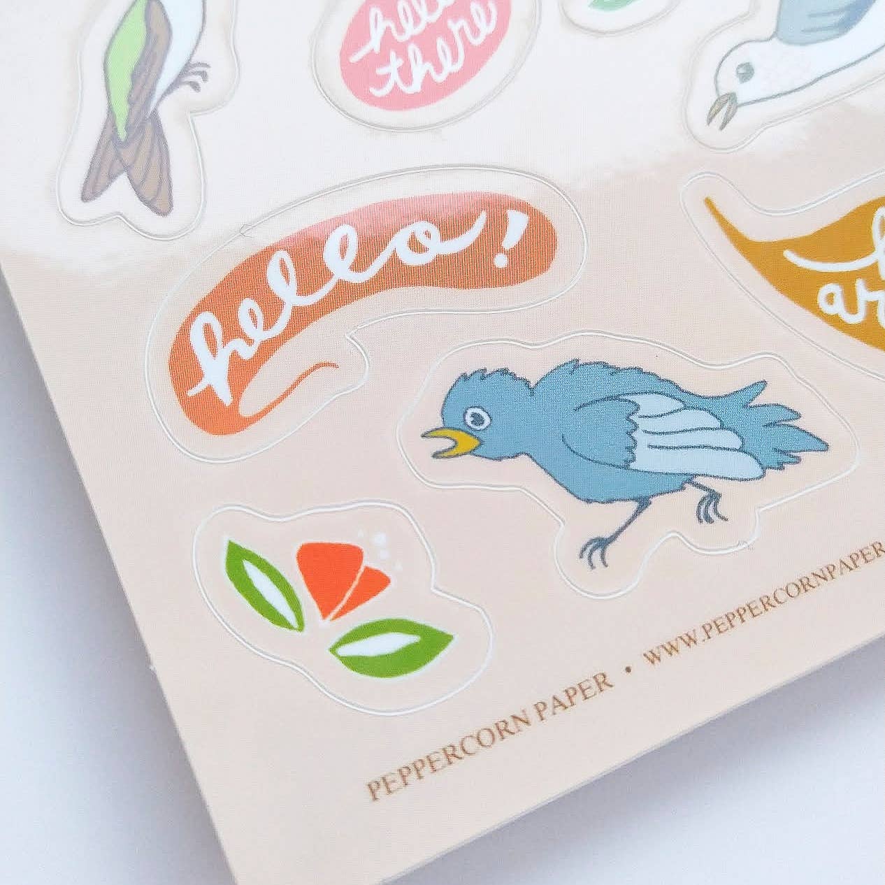 Words & Birds Sticker Sheet
