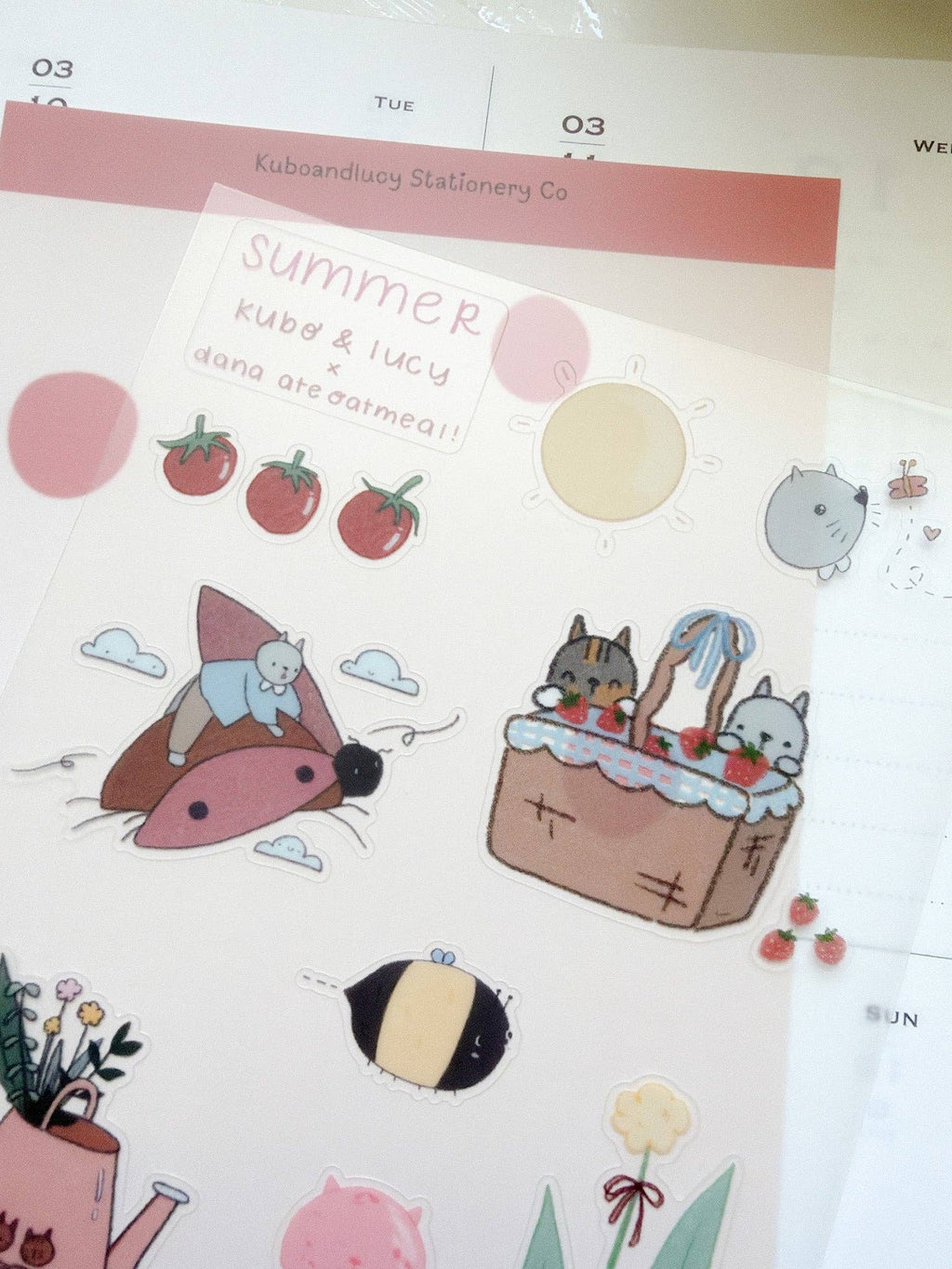 Four Seasons Sticker Sheet | Kuboandlucy x Dana Ate Oatmeal