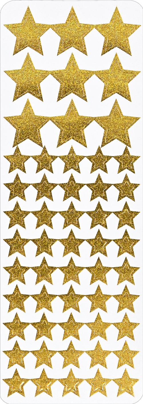 Color Foil Stars Sticker Set