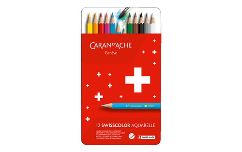 Caran d'Ache Set of 12 Water-soluble Pencils SWISSCOLOR