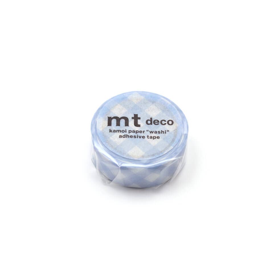 MT Washi Tape: Thick Checkered Pastel Ultramarine
