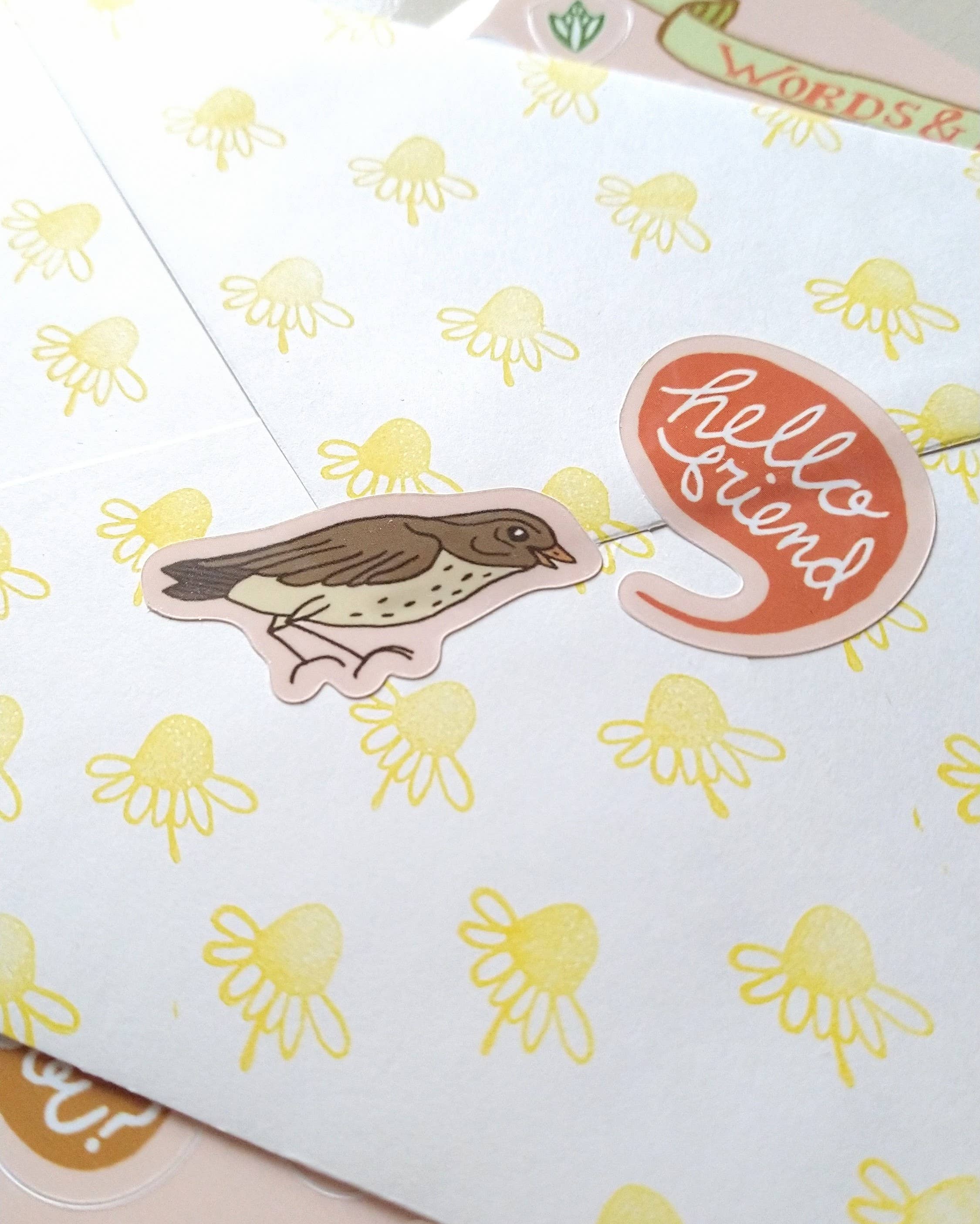 Words & Birds Sticker Sheet