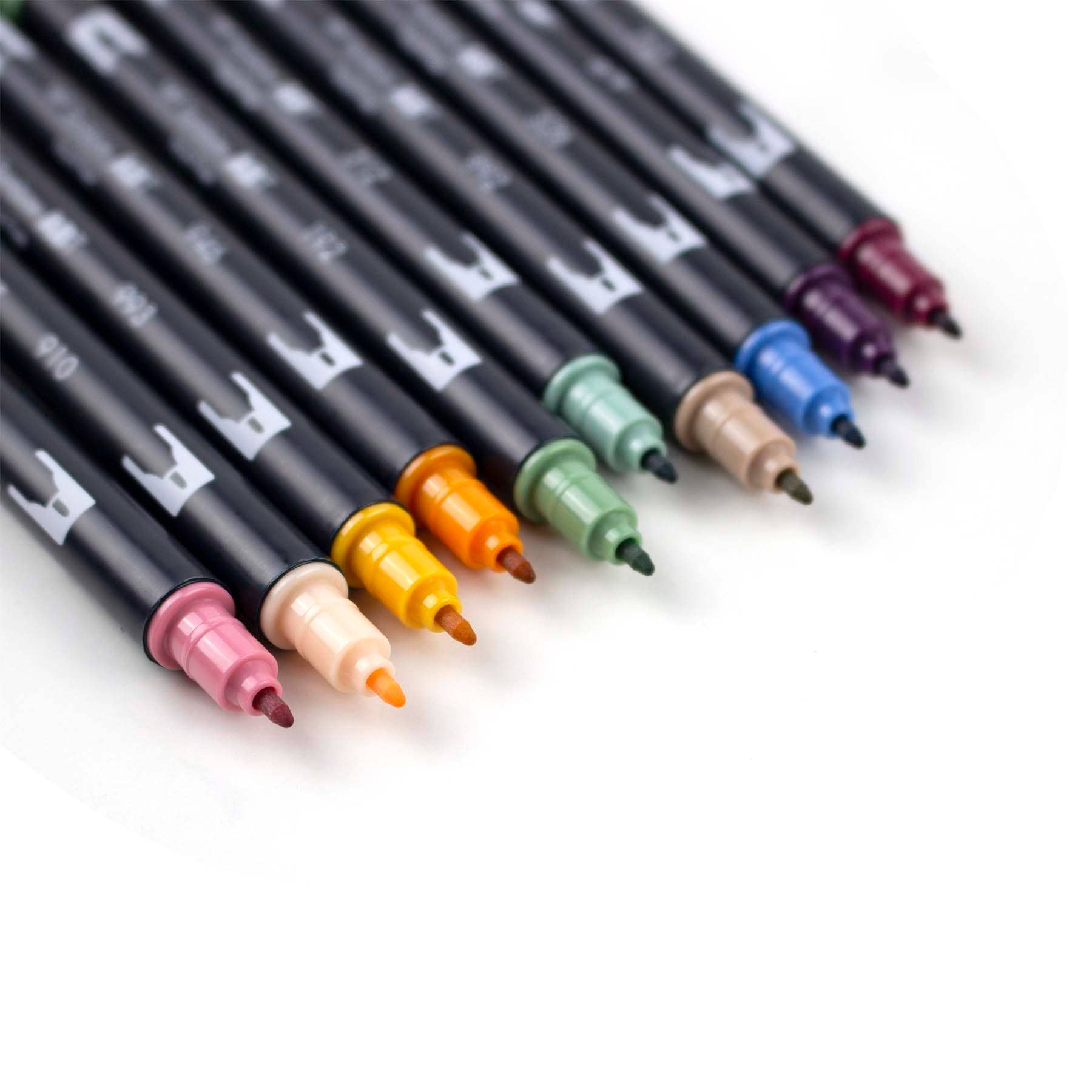 Tombow Dual Brush Pen Art Markers: Cottage - 10-Pack