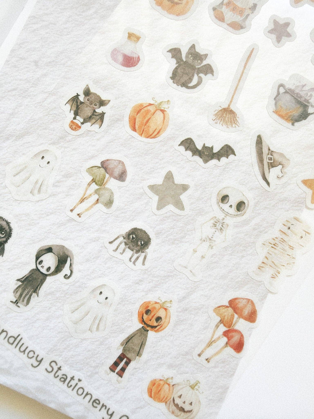 Spooky Halloween Sticker Sheet | Kuboandlucy Stationery Co