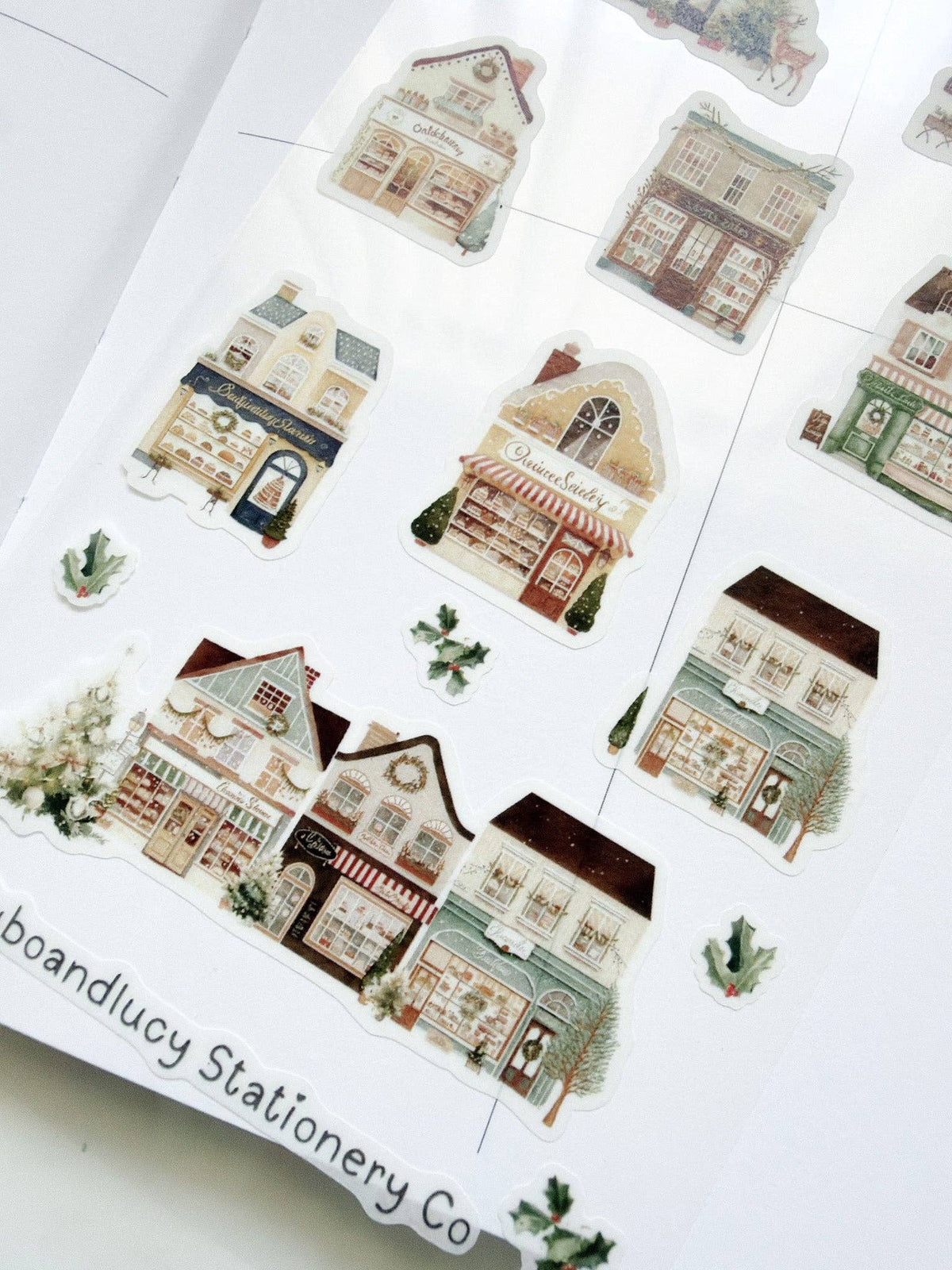 Christmas Village Sticker Sheet | Kuboandlucy