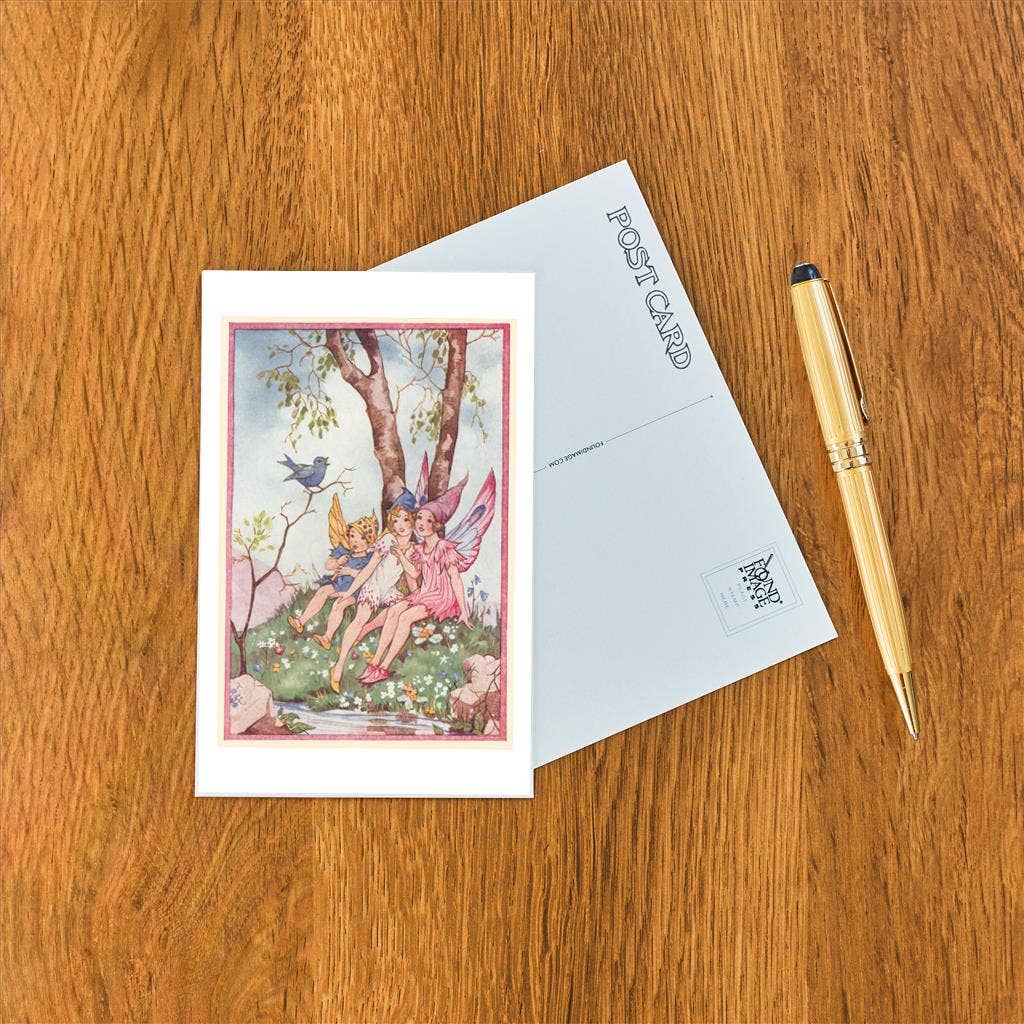 Fairies by the Stream Postcard