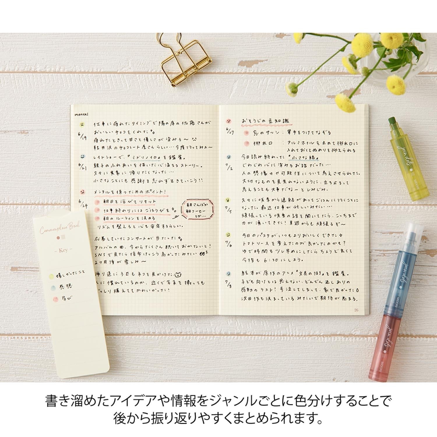 Midori Connecting Pen Join Dots - Dusty